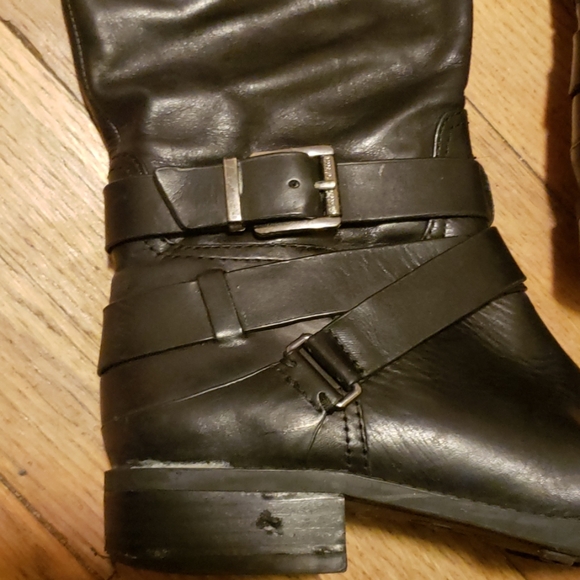 Vince Camuto Black Riding Boots - Picture 2 of 3